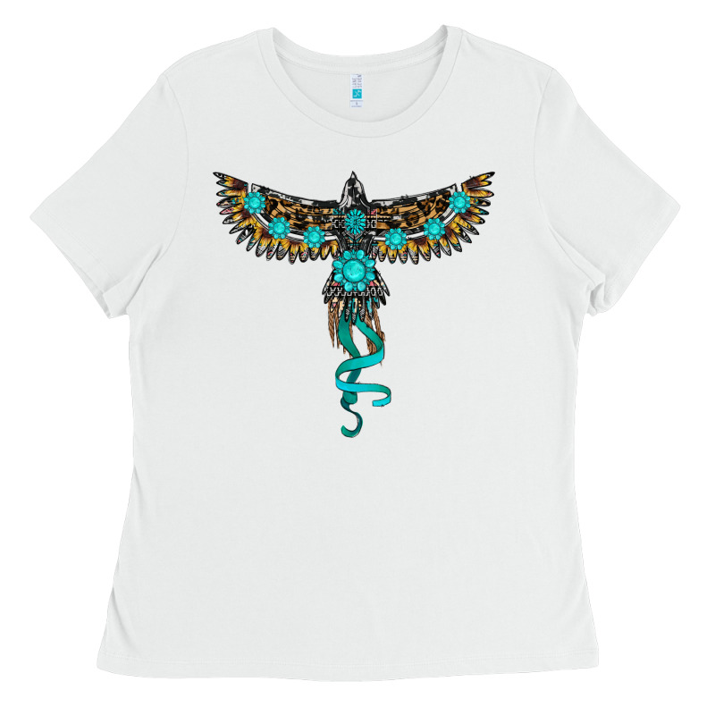 Turquoise Thunderbird Ladies Tee by RanaPortraitStore | Teevron
