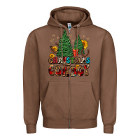Chestnut christmas cowboy Zipper Hoodie - FaDigitalArtStudio
