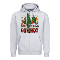 Christmas Cowboy Zipper Hoodie | Teevron