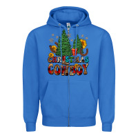 True Royal christmas cowboy Zipper Hoodie - FaDigitalArtStudio