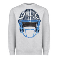 Heather Grey football helmet fa element 1 Heavyweight Sweatshirt - FaDigitalArtStudio