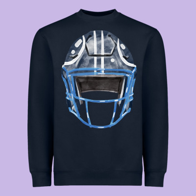 Football Helmet Fa Element 1 Heavyweight Sweatshirt Designed By Fadigitalartstudio