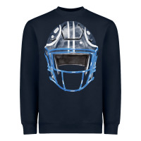 Navy football helmet fa element 1 Heavyweight Sweatshirt - FaDigitalArtStudio