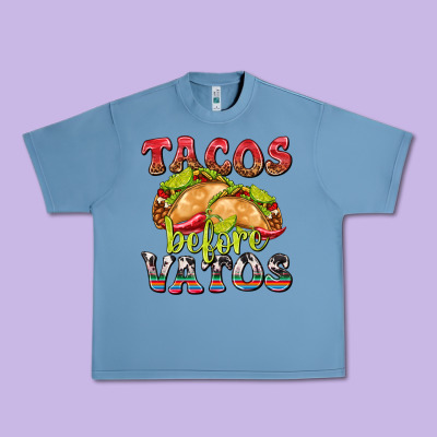 Tacos Before Vatos Urban Heavy Tee Designed By Texasbilliewilder