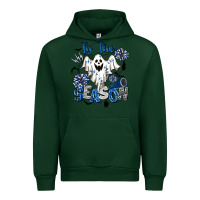 Forest Green Tis' The Season Cheer Ghost Urban Hoodie - BarkalooDesign