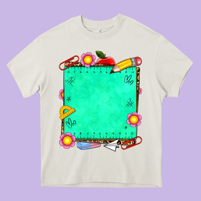 School Add Your Own Text Heavy Core Tee Designed By Nancycooperartshop