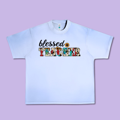 Blessed Teacher Urban Heavy Tee Designed By Jahusdesignshop