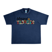 Navy blessed teacher Urban Heavy Tee - JahusDesignShop