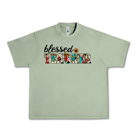 Oil Green blessed teacher Urban Heavy Tee - JahusDesignShop