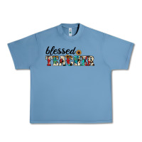 Pebble Blue blessed teacher Urban Heavy Tee - JahusDesignShop