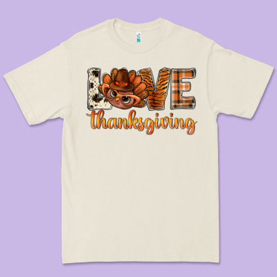 Love Thanksgiving With Turkey Bbs Premium Tee Designed By Bundleandbundleshop