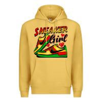 Antique Gold sneaker girl Premium Hoodie - FaDigitalArtStudio