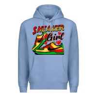 Colony Blue sneaker girl Premium Hoodie - FaDigitalArtStudio