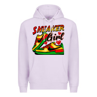 Lilac sneaker girl Premium Hoodie - FaDigitalArtStudio