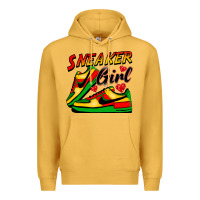 Mustard sneaker girl Premium Hoodie - FaDigitalArtStudio