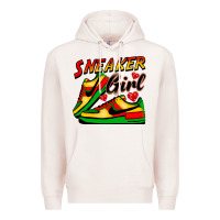 Pale Pink sneaker girl Premium Hoodie - FaDigitalArtStudio
