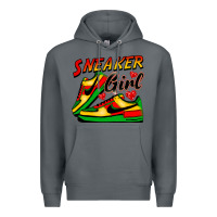 Rock sneaker girl Premium Hoodie - FaDigitalArtStudio