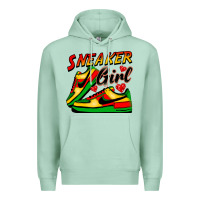 Seafoam sneaker girl Premium Hoodie - FaDigitalArtStudio