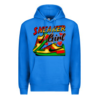 True Royal sneaker girl Premium Hoodie - FaDigitalArtStudio