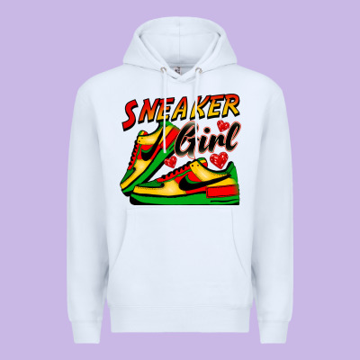 Sneaker Girl Premium Hoodie Designed By Fadigitalartstudio
