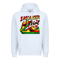 White sneaker girl Premium Hoodie - FaDigitalArtStudio
