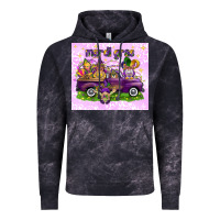 Cloud Black Mardi Gras with gnomes Vintage Hoodie - NancyCooperArtShop
