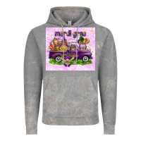 Cloud Rock Mardi Gras with gnomes Vintage Hoodie - NancyCooperArtShop