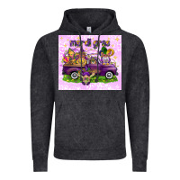 Vintage Black Mardi Gras with gnomes Vintage Hoodie - NancyCooperArtShop