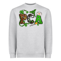 Heather Grey St. Patrick's Day PCA Heavyweight Sweatshirt - OliviaCreatesArt