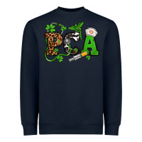 Navy St. Patrick's Day PCA Heavyweight Sweatshirt - OliviaCreatesArt