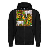 Black St. Patricks Cow With Rainbow And Beer Seamless Zipper Hoodie - FaDigitalArtStudio