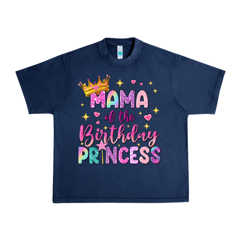 Mama Of The Birthday Princess Urban Heavy Tee by NancyCooperArtShop | Teevron