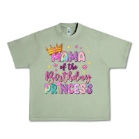 Oil Green mama of the birthday princess Urban Heavy Tee - NancyCooperArtShop