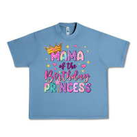 Pebble Blue mama of the birthday princess Urban Heavy Tee - NancyCooperArtShop