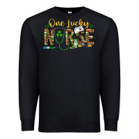 Black one lucky nurse Premium Sweatshirt - CowhideDigitalArt