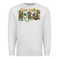 Oatmeal Heather one lucky nurse Premium Sweatshirt - CowhideDigitalArt