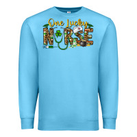 Ocean Blue one lucky nurse Premium Sweatshirt - CowhideDigitalArt