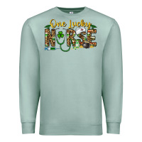 Seafoam one lucky nurse Premium Sweatshirt - CowhideDigitalArt