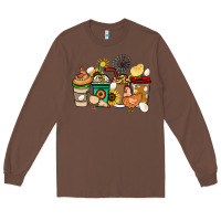Chestnut Chicken coffee cups Long Sleeve Tee - HowdyJamesFarm