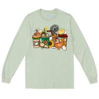 Matcha Chicken coffee cups Long Sleeve Tee - HowdyJamesFarm