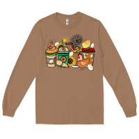 Toasted Coconut Chicken coffee cups Long Sleeve Tee - HowdyJamesFarm