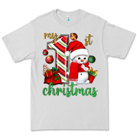 Dove Grey my 1 st christmas with cute snowman bbs Premium Tee - BundleAndBundleShop