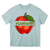Arona teacher life with apple Heavy Core Tee - NancyCooperArtShop