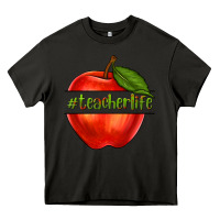 Asphalt teacher life with apple Heavy Core Tee - NancyCooperArtShop