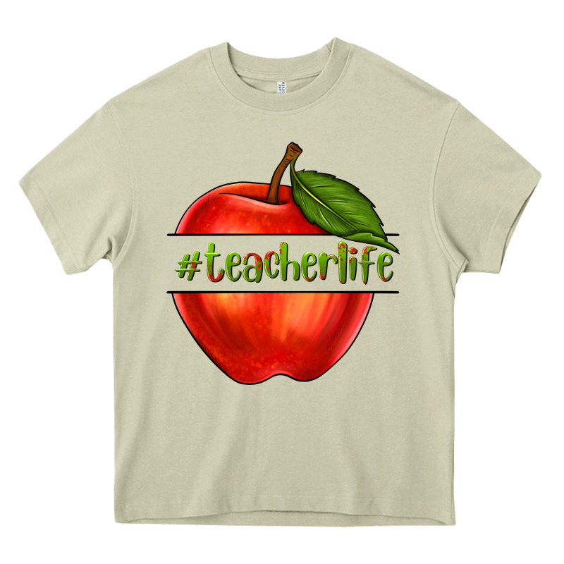 Teacher Life With Apple Heavy Core Tee by NancyCooperArtShop | Teevron