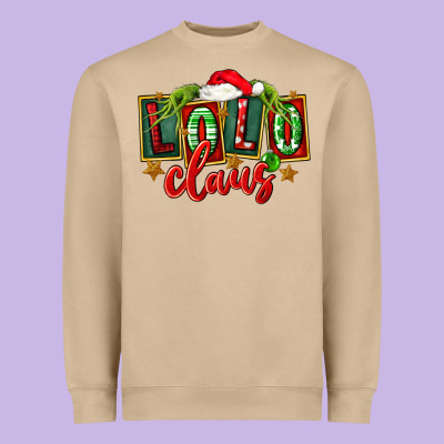 Christmas Lolo Claus Heavyweight Sweatshirt Designed By Fadigitalartstudio
