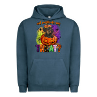 Pigment Midnight Navy did somebody say treat Urban Hoodie - BarkalooDesign