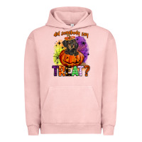Pigment Salmon did somebody say treat Urban Hoodie - BarkalooDesign