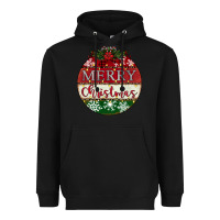 Black merry christmas Heavyweight Hoodie - CowhideDigitalArt