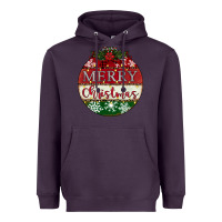 Plum merry christmas Heavyweight Hoodie - CowhideDigitalArt